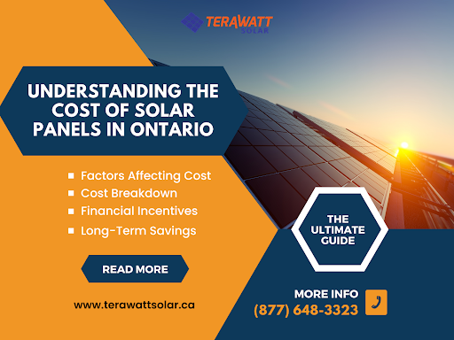 The cost of solar panels in Ontario involves considering factors such as panel quality, system size, installation expenses, and available incentives.